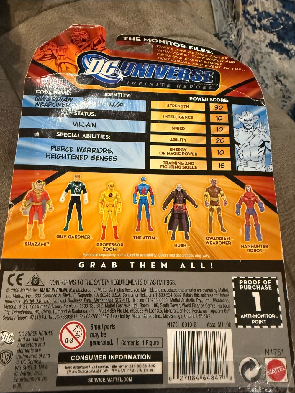 2008 Qwardian Weaponer MOC DC Universe Crisis Figure Series 9 Infinite Heroes